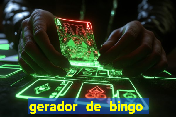 gerador de bingo cha de bebe